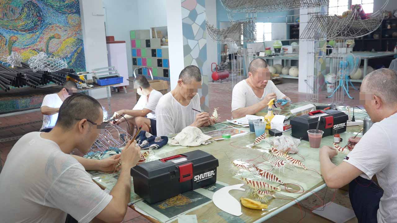 作品製作過程(蝦子製作)